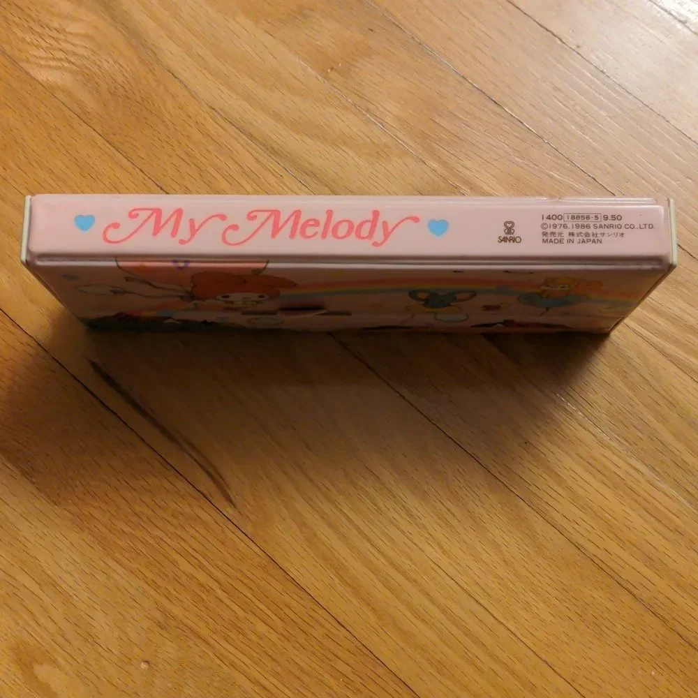 RARE Vintage 1980's Sanrio Colorful My Melody-Themed double sided pencil‎ case